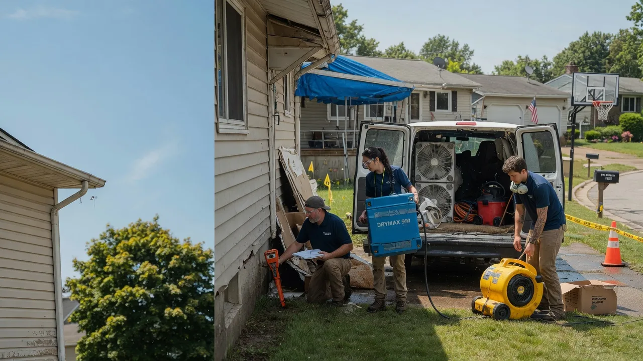 Ceiling Leak Cleanup in Whiting, IN near me